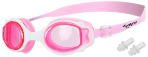 Очки для плавания ONLYTOP, детские + беруши, цвет розовый (9144635)
