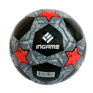 Мяч ф/б INGAME PRO BLACK 2020 р.5 черный/красный