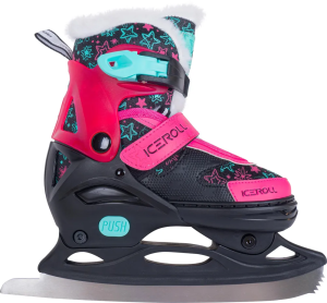 Коньки раздвижные TECH TEAM ICEROLL BLACK/PINK р.35-38