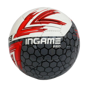 Мяч ф/б INGAME PRO р.4 красный/серый (IFB-119)