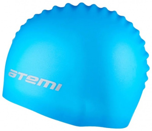 Шапочка для плавания ATEMI SC303 силикон, голубая