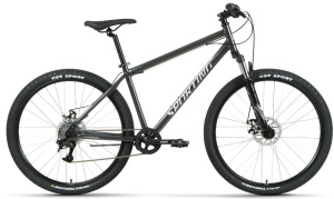Велосипед FORWARD 27,5" SPORTING 2.3 (8 ск., рост 19", хард. сталь) черный/белый