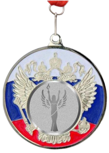 Медаль 5200-8, d - 50мм (цвет "серебро"). Ника