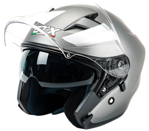 Шлем мото открытый GTX 278 (S) Metal Titanium (2 визора) (14136)