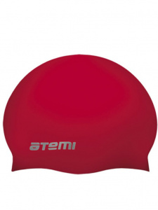 Шапочка для плавания ATEMI SC309 силикон, красная
