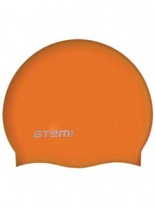 Шапочка для плавания ATEMI SC306 силикон, оранжевая