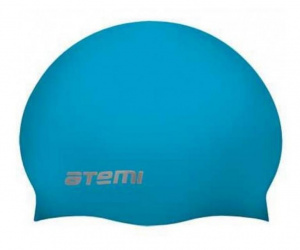 Шапочка для плавания ATEMI SC103 силикон, голубая