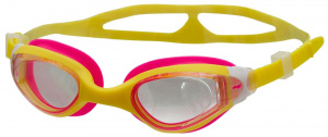 Очки для плавания ATEMI B603 дет., силикон (жел/роз)