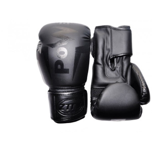 Перчатки боксерские ZTTY Q116, р-р 12 OZ, цв. черный