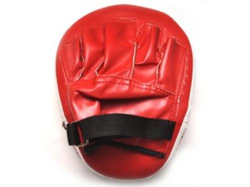 Лапа боксерская SPRINTER B-S1, черно-красная, иск. кожа, тент, 23х18см, гнутая