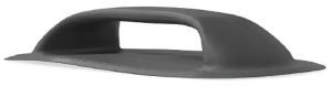 Ручка 192х110 мм для надувных лодок, чёрная, ПВХ 170102A