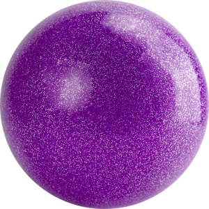 Мяч для художественной гимнастики однотонный AGP-19-08, d-19 см, PVC, фиолетовый