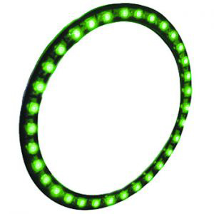 Подсветка LED кольцо 1шт 33 SMD зелен. D100мм