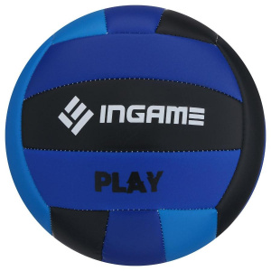 Мяч в/б INGAME PLAY черный/синий/голубой