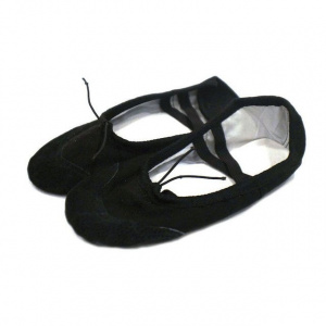 Обувь балетная SPRINTER (ткань+кожа) черный. р. 45