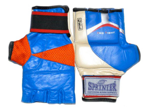 Перчатки для рукопашного боя SPRINTER кожа, вставки из  геля, р-р. M (03624)