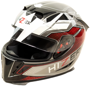 Шлем мото интеграл HIZER J5311 (S) gray/white (14705)