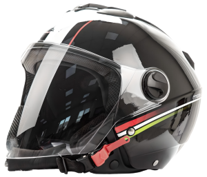 Шлем мото открытый HIZER 217 (L) black (5736)