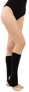 Гетры для худ. гимнастики SIMA Grace Dance  №5, без носка и пятки, 40см . Цвет: черный (3405918)