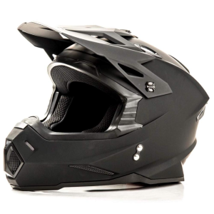 Шлем мото кроссовый HIZER J6801 #3 (М) matt black (13534)