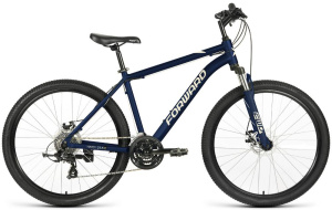Велосипед FORWARD 27,5" HARDI X (24 cк., рост 18", хард. алюмин.) синий/бежевый