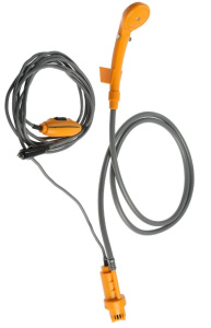 Душ походный электро ZEIN (лейка, шланг, шнур для машины, помпа, крючок, держатель) (9278942)
