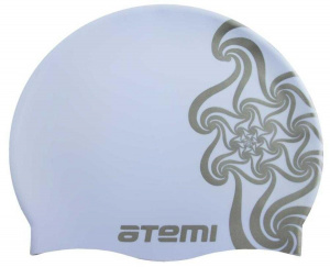 Шапочка для плавания ATEMI PSC302 силикон, голубая (кружево)