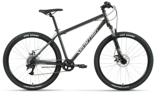 Велосипед FORWARD 27,5" SPORTING 2.3 (8 ск., рост 17", хард. сталь) черный/белый