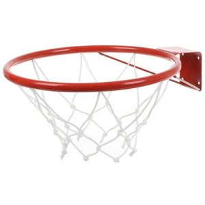 Кольцо баскетбольное №5 d 380мм КБ51 с упором и сеткой