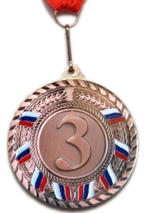 Медаль Т6-3 наградная с лентой, d - 60мм (бронза)