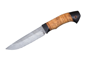 Нож туристический Ястреб дамасская сталь, рукоять береста
