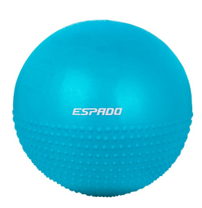 Мяч гимнастический ESPADO ES3224 d-75см, полумассажный, антивзрыв, голубой