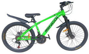 Велосипед MINGDI 24" 638 (24 ск., хард, сталь) зеленый