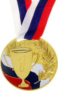 Медаль 013 1 место (золото), 5см (890153)