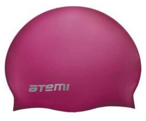 Шапочка для плавания ATEMI SC104 силикон, вишневая
