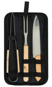 Набор для барбекю MACLAY в кейсе: лопатка, щипцы, нож (7474649)