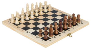 Игра настольная 3 в 1 4034 (нарды, шахматы, шашки). Материал:  дерево. Размер доски 40х40 см