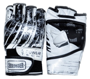 Перчатки для рукопашного боя SPRINTER. Размер XL. Цвет: чёрный/белый (3621)