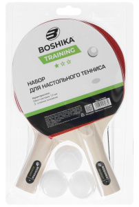 Набор для н/т BOSHIKA Training (2 ракетки + 3 мяча + сетка + крепеж) (5418088)