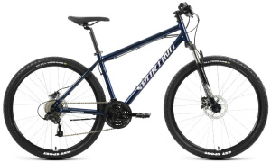 Велосипед FORWARD 27,5" SPORTING 3.2 (24 ск., рост 17", хард. сталь) т. синий/серебристый