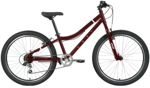 Велосипед FORWARD 24" UNIT 1.0 (6 ск., хард. сталь) т.красный/белый