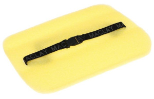 Сиденье туристическое MACLAY с креплением на резинке, 35 х 25 см, толщина 10 мм, цв. жёлтый (1491815)