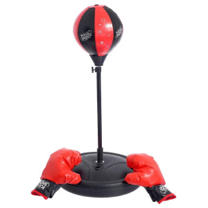 Груша боксерская напольная ПРОФИ на подставке + перчатки (2621670)