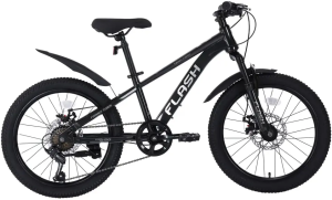 Велосипед TECH TEAM 22" FLASH (7 ск., рост 12",  хард) черный хамелеон