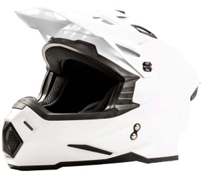 Шлем мото кроссовый HIZER J6801 #2 (М) white (13530)