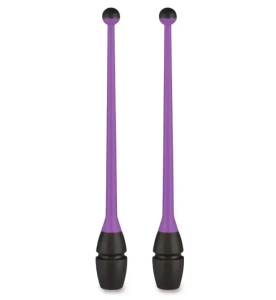 Булавы для худож. гимнастики ECLECTICA CH24-3, черно-фиолетовый