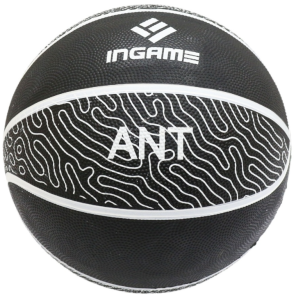 Мяч б/б INGAME ANT №7 черный/серый