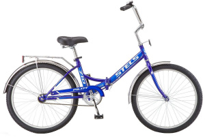 Велосипед STELS 24" Pilot 710 (1 ск., сталь, складн.) синий