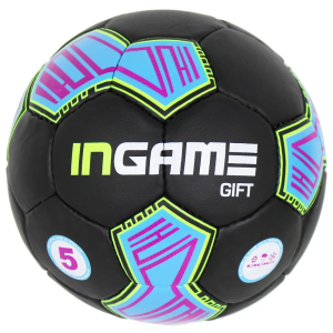 Мяч ф/б INGAME GIFT черный/синий/зеленый р.5