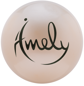 Мяч для художественной гимнастики однотонный AMELY AGB-
301, d-15 см, PVC, серый